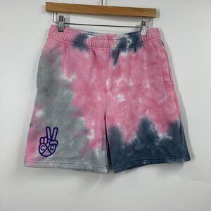 Cross Colours Women's Peace and Love BLM Tie Dye Sweatshirt & Shorts Size XS NWT